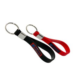 Silicone Loop Keyrings with printing or debossing Cintapunto®