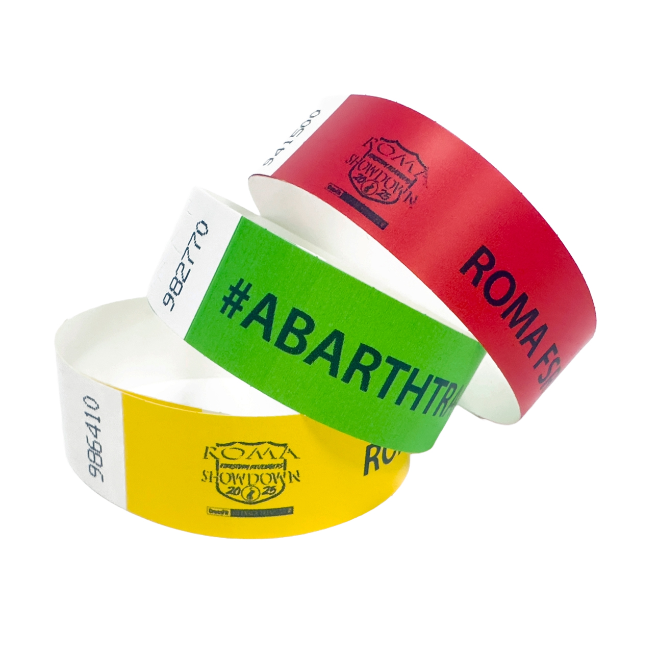 Tyvek Wristbands with black print - Image 2