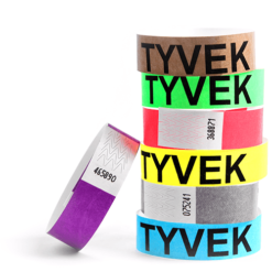 Paper Wristbands Pack of 100-3/4 Tyvek Wristbands Event Wristbands Cintapunto® Silver Party Wristbands ID Wristband Tyvek Wristbands Prime Tyvek Wristbands 100