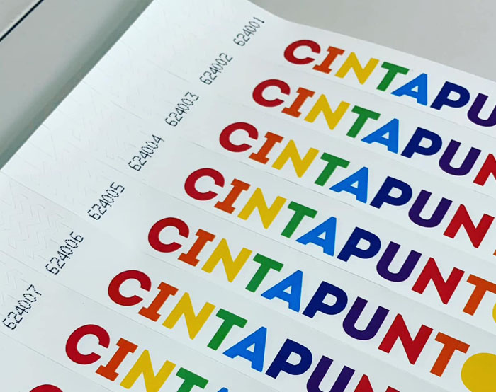 Custom full-color Tyvek wristbands